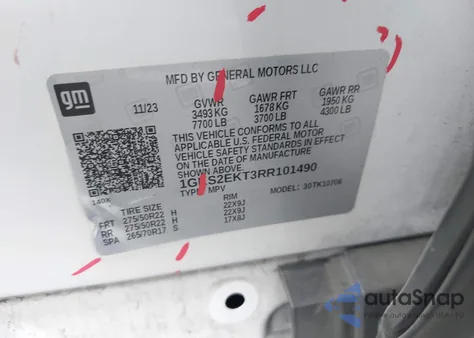 2024 GMC Yukon Denali Ultimate from USA, damaged, VIN 1GKS2EKT3RR101490